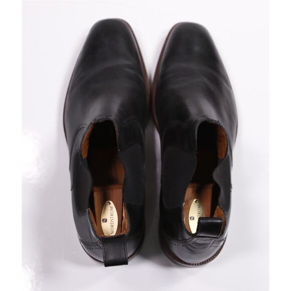 Johnston & Murphy Mens Black Ankle Chelsea Boots 11.5 M - Picture 5 of 11